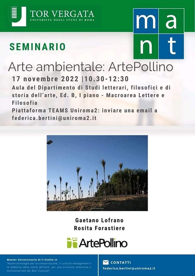 Seminario “Arte e Ambiente: ArtePollino”